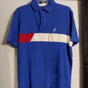 Nautica Polo shirt Blue Red White Medium